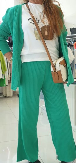 Súprava svetrík + nohavice úplet - zelené