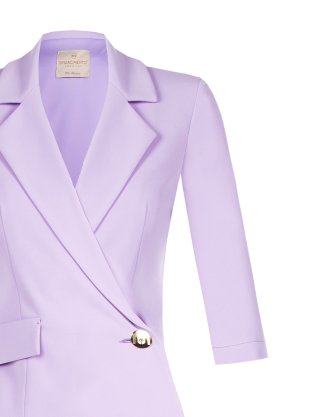 Šaty sakové s plisom zn. RINASCIMENTO - fialové
