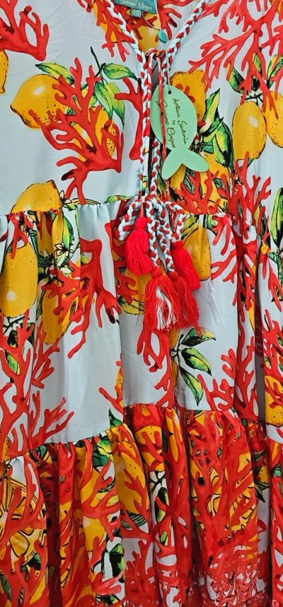 Šaty krátke LOLA - Antica Sartoria tyrkysovo červené
