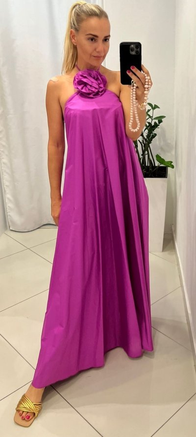 Šaty ROSALINDA zn. KONTATTO - magenta