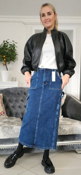 Sukňa FLORENCIA jeansová kapsáčová