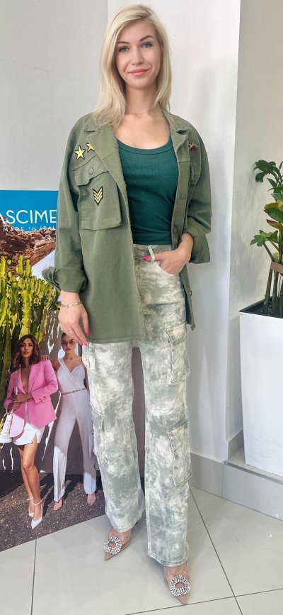 Jeansy THERESA - kapsáčové
