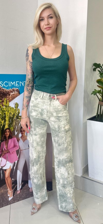 Jeansy THERESA - kapsáčové