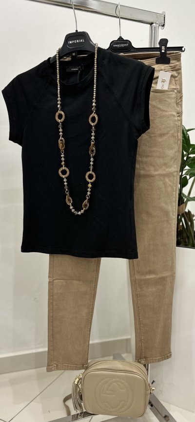 Jeansy CHERRY push up - beige