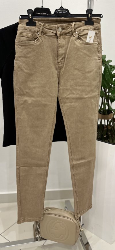 Jeansy CHERRY push up - beige