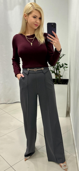 Nohavice PANTALONE zn. RINASCIMENTO - šedé