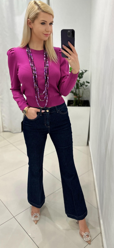 Pulóver TAMARA zn. KONTATTO - magenta