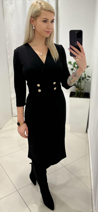 Šaty ANAMARIE zn. RINASCIMENTO - čierne