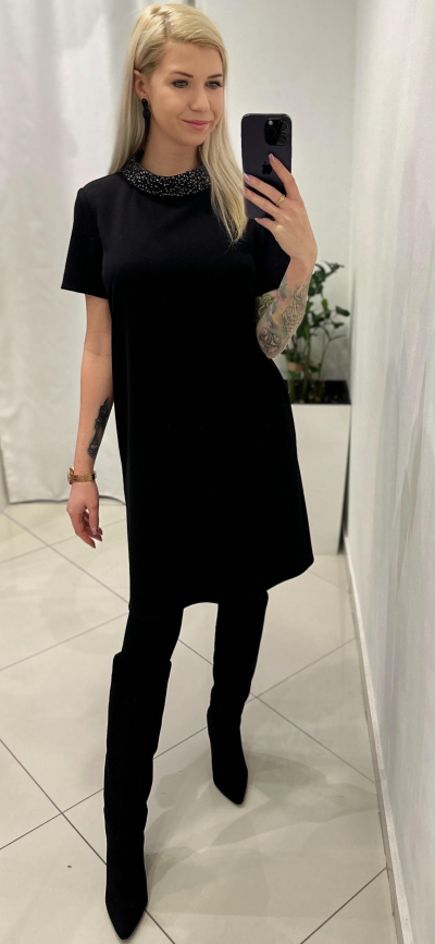 Šaty CHRISTINA zn. RINASCIMETNO - čierne