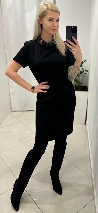 Šaty CHRISTINA zn. RINASCIMETNO - čierne