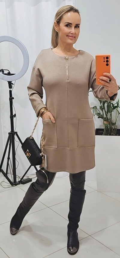 Šaty ERICA zn. RINASCIMENTO - beige