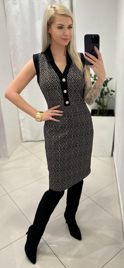Šaty TATIANA zn. RINASCIMENTO - vzorované
