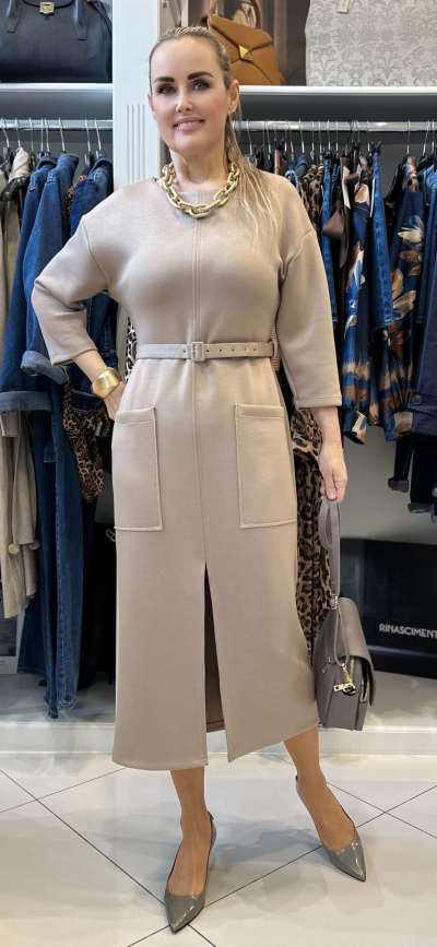 Šaty PESCARA zn. RINASCIMENTO - beige