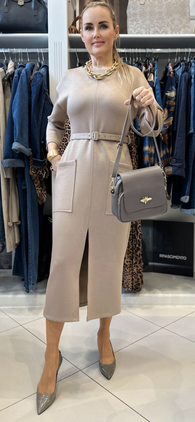 Šaty PESCARA zn. RINASCIMENTO - beige
