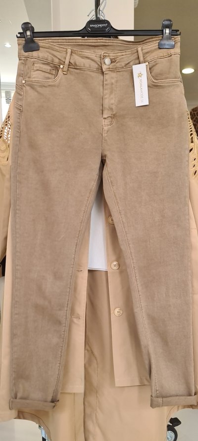 Jeansy CHERRY push up - beige