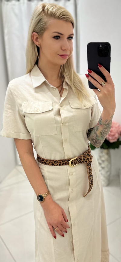 Šaty OTTAVIA - maslové biele