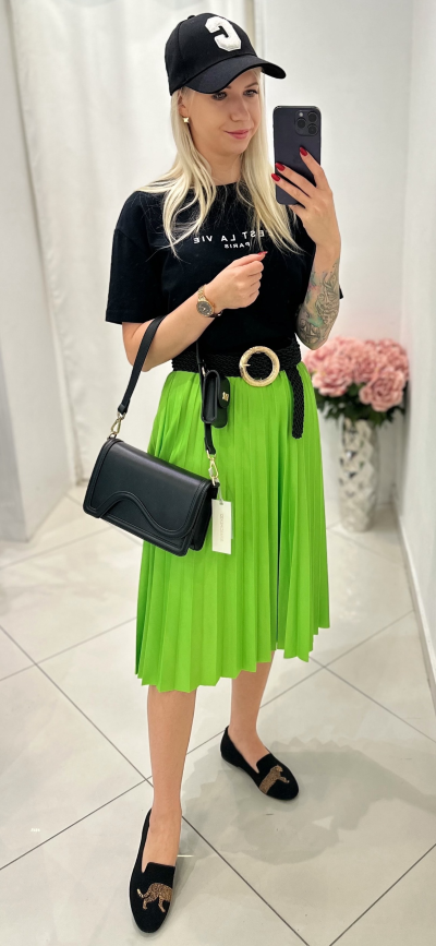 Sukňa DEBORAH - neon zelená