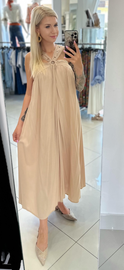 Šaty CALMA zn. GIL SANTUCCI - beige