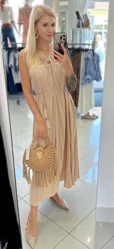 Šaty CALMA zn. GIL SANTUCCI - beige