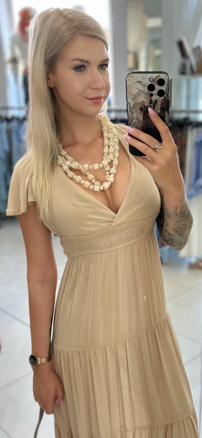 Šaty MARIONNE zn. RINASCIMENTO - beige