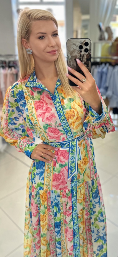 Šaty BELLISSIMA - vzorované