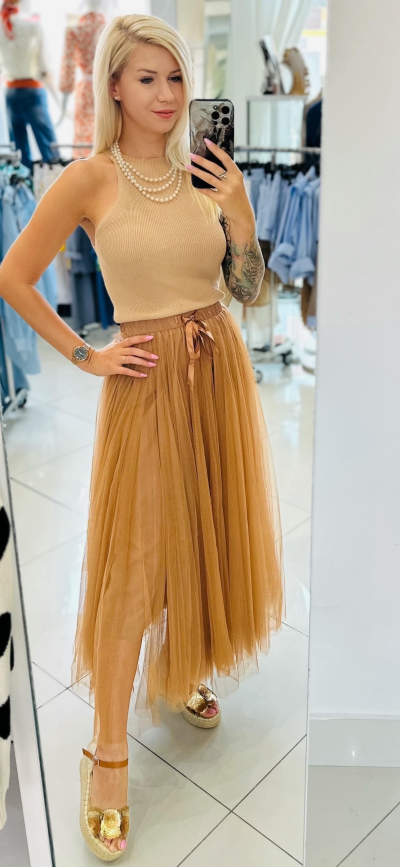 Top CLERENCE zn. KONTATTO - beige