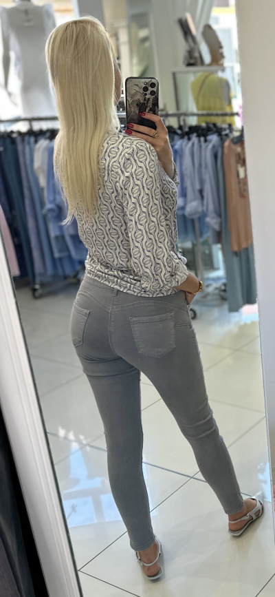 Jeansy VIOLETTA - sivé