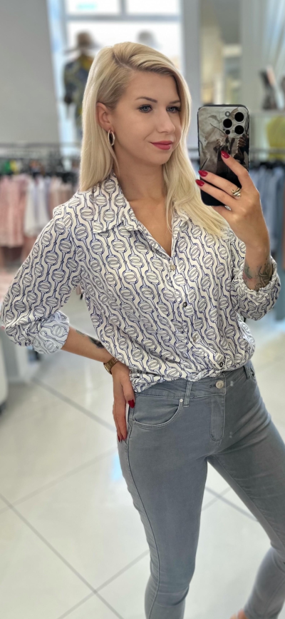 Jeansy VIOLETTA - sivé