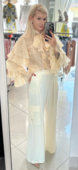 Nohavice LUCIA zn. RINASCIMENTO - maslové