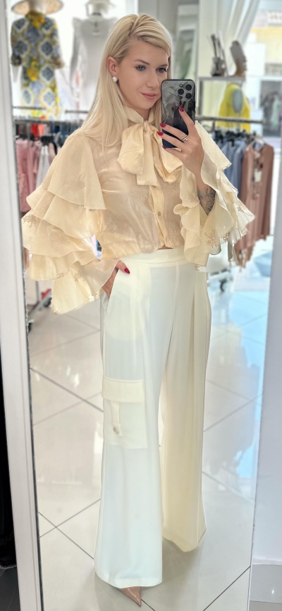 Nohavice LUCIA zn. RINASCIMENTO - maslové