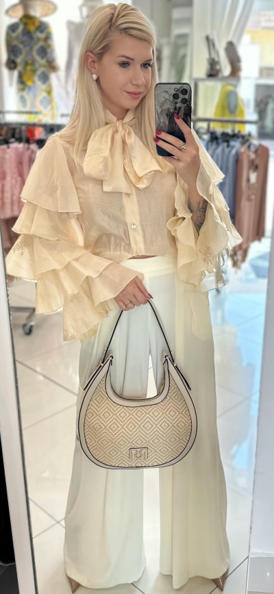 Nohavice LUCIA zn. RINASCIMENTO - maslové
