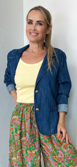 Sako THALIA jeans - tm. modré