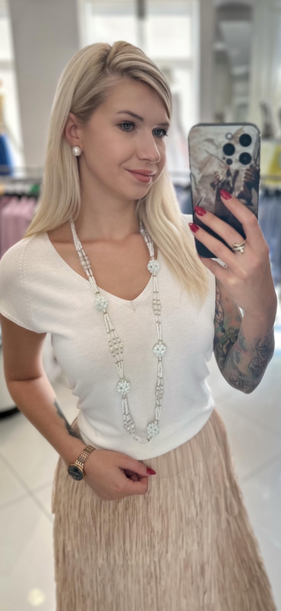 Pulovrík BELLA zn. KONTATTO - biele