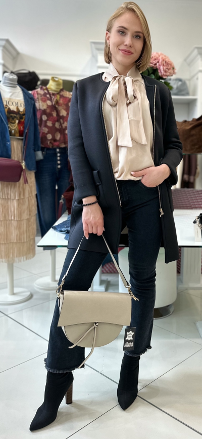 Jeansy LEONAA - čierne