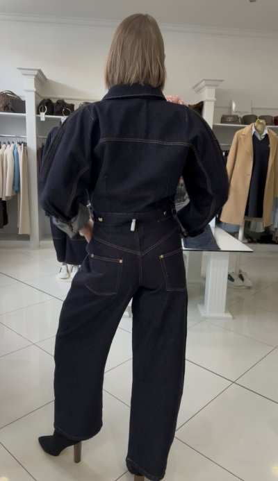 Jeansy SCHIAPARELLI - tm. modré