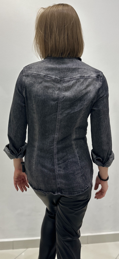 Košeľa SILVIA jeans - sivá