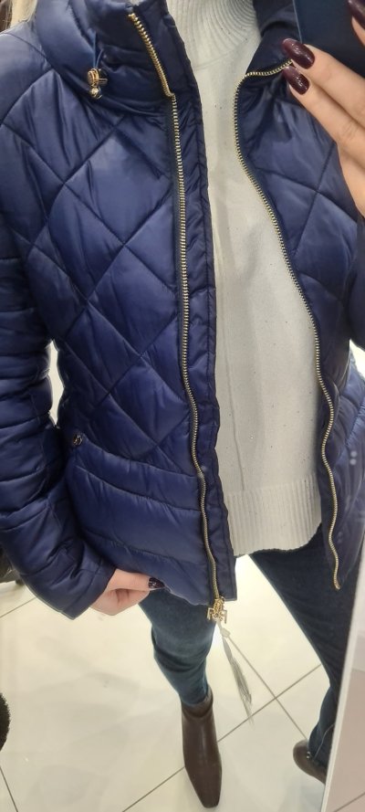 Bunda CARMELLA zn. RINASCIMENTO - tm. modrá