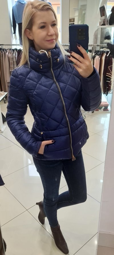 Bunda CARMELLA zn. RINASCIMENTO - tm. modrá