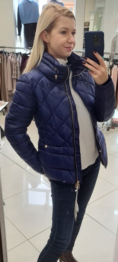 Bunda CARMELLA zn. RINASCIMENTO - tm. modrá