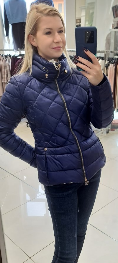 Bunda CARMELLA zn. RINASCIMENTO - tm. modrá