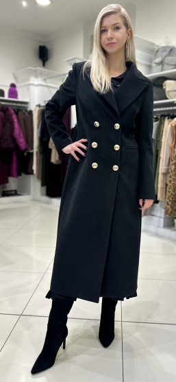 Kabát LEA zn. RINASCIMENTO - čierny