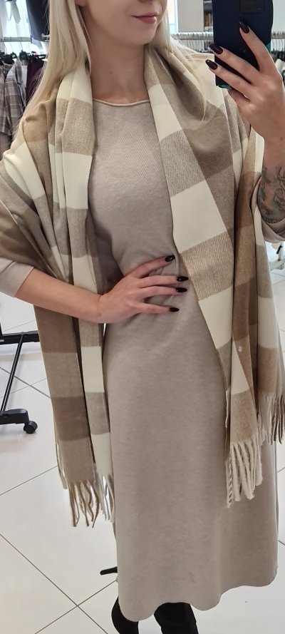 Šál ANETTE zn. RINASCIMENTO - beige