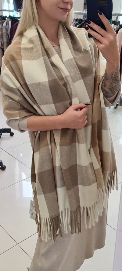 Šál ANETTE zn. RINASCIMENTO - beige