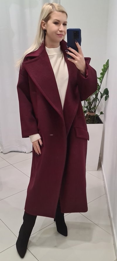 Kabát AGNES zn IMPERIAL - bordó