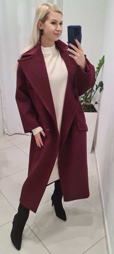 Kabát AGNES zn IMPERIAL - bordó
