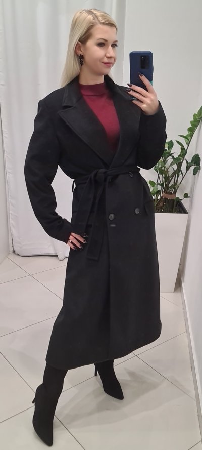 Kabát MILANO zn. RINASCIMENTO - čierny