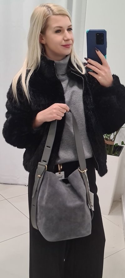 Kabelka SIA - sivá