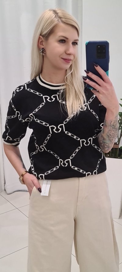 Pulóver MARILYNN zn. RINASCIMENTO - čierny