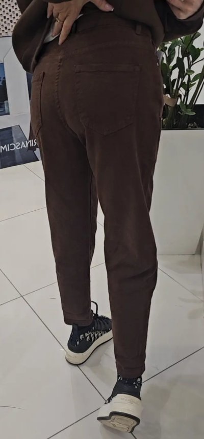 Jeansy FREDERICO - čokoládové
