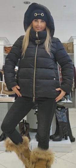 Bunda VITTORIA zn. ROBERTA BIAGI - čierna